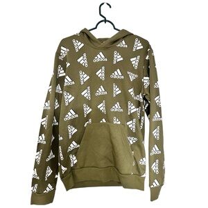 Adidas Men's Olive Green Logo tracksuit set